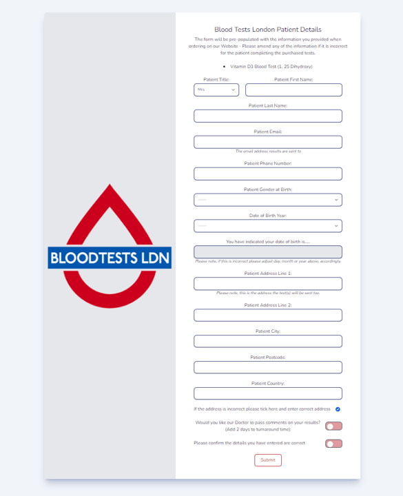 Blood Testing Management System — laboratory processing view